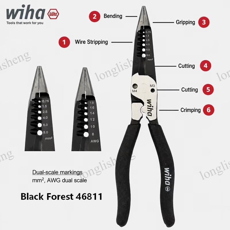 Wiha 46811 BlackForest 200mm 6 - đánh giá và giá Tools Vn