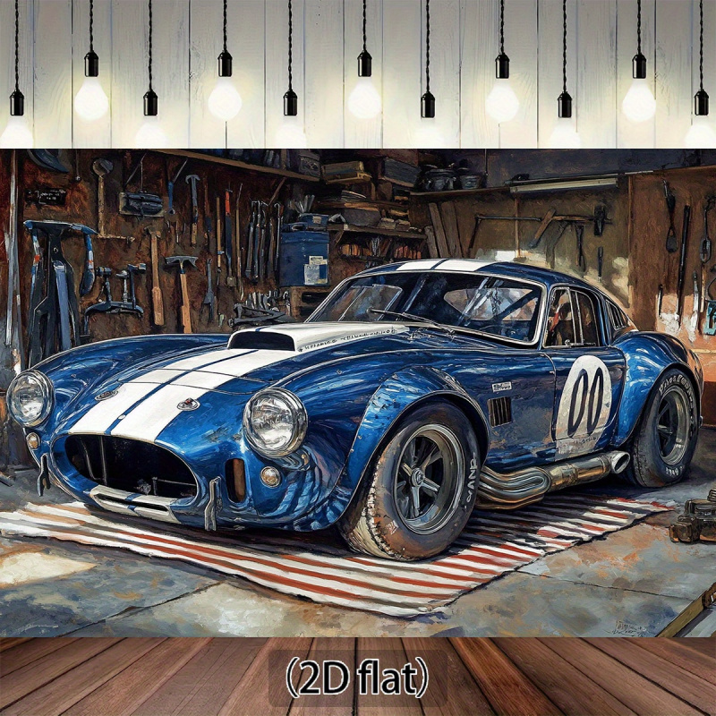 1Vintage Racing Garage Backgro - đánh giá và giá Workshop Tools Background