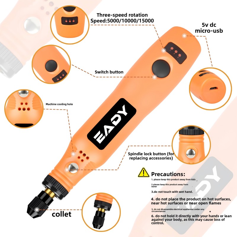 USB Cordless Rotary Tool Kit – - đánh giá và giá Power Tools For Workshop