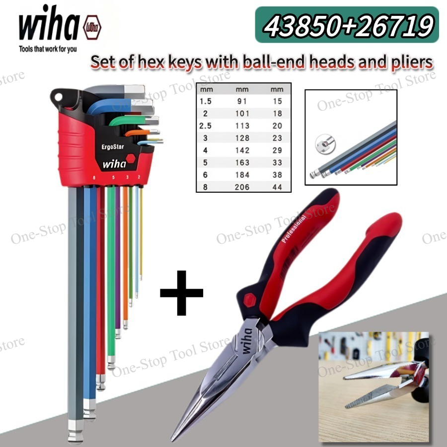 WIHA 43850 9Pcs Hex L Key Set  - đánh giá và giá Tools Vn