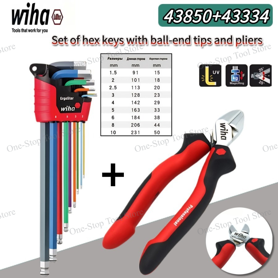 WIHA 43850 9Pcs Hex L Key Set  - đánh giá và giá Tools Vn
