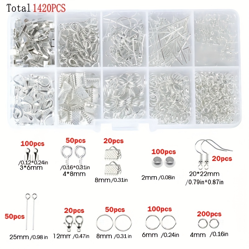 1420pcs 1box Jewelry Findings  - đánh giá và giá Tools Jewelry Making