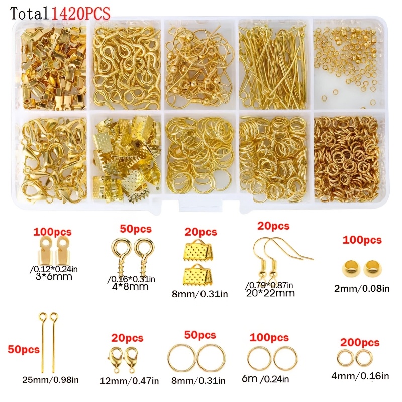 1420pcs 1box Jewelry Findings  - đánh giá và giá Tools Jewelry Making