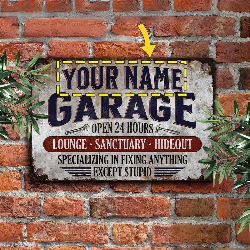 Customizable Your Name Garage  - đánh giá và giá Workshop Tools Name