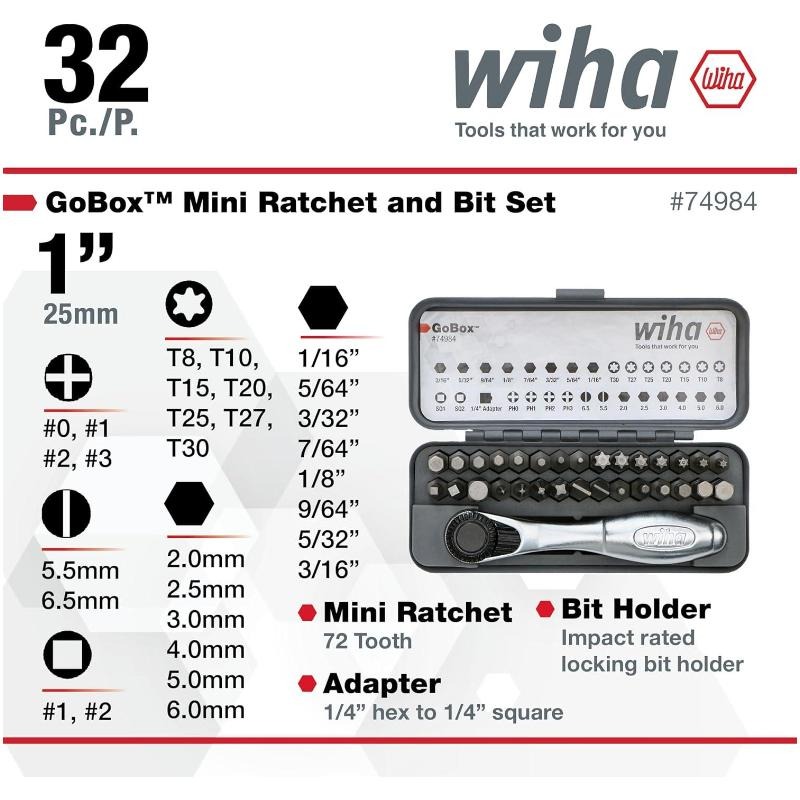 WIHA 74984 GoBox Drill Bit Set - đánh giá và giá Tools Vn